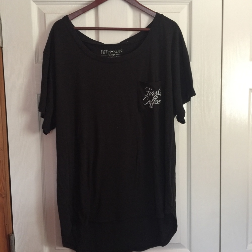 First, coffee pocket T-shirt